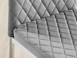6x Milan Grey Hatched Velvet Dining Chairs Silver Legs - Milan.velvet.Dining.Chairs.grey.silver-7.jpg