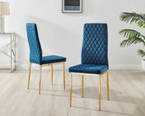 4x Milan Navy Hatched Velvet Dining Chairs Gold Legs - Milan.velvet.Dining.Chairs.navy.gold-2.ns.jpg
