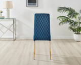 4x Milan Navy Hatched Velvet Dining Chairs Gold Legs - Milan.velvet.Dining.Chairs.navy.gold-5.ns.jpg