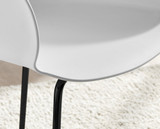 2x Harper White Dining Chair Black Legs - Harper white black-8.jpg