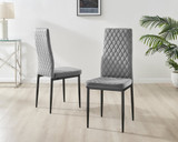 4x Milan Grey Hatched Velvet Dining Chairs Black Legs - Milan.velvet.Dining.Chairs.grey.black-6.ns.jpg