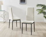4x Milan Cream Hatched Velvet Dining Chairs Black Legs - Milan.velvet.Dining.Chairs.cream.black-2.ns.jpg