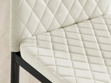 4x Milan Cream Hatched Velvet Dining Chairs Black Legs - Milan.velvet.Dining.Chairs.cream.black-7.jpg