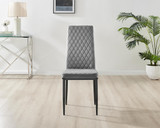 6x Milan Grey Hatched Velvet Dining Chairs Black Legs - Milan.velvet.Dining.Chairs.grey.black-1.ns.jpg