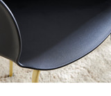 2x Harper Black Plastic Dining Chairs Gold Legs - Harper.Black.gold-8.ns.jpg