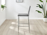 2x Milan Grey Velvet Counter Stools Silver Legs - Milan Velvet bar stool grey (3)_ns.jpg
