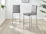 2x Milan Grey Velvet Counter Stools Silver Legs - Milan Velvet bar stool grey (8)_ns.jpg