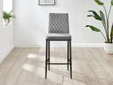 2x Milan Grey Velvet Bar Stools Black Legs - Milan Velvet bar stool grey (12)_nsbl.jpg