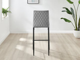 2x Milan Grey Velvet Bar Stools Black Legs - Milan Velvet bar stool grey (14)_nsbl.jpg