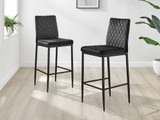 2x Milan Black Velvet Bar Stools Black Legs - Milan Velvet bar stool black (7)_nsbl.jpg