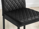 2x Milan Black Velvet Bar Stools Black Legs - Milan Velvet bar stool black (5).jpg