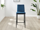2x Milan Navy Velvet Counter Stools Black Legs - Milan Velvet bar stool navy (12)_nsbl.jpg