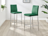 2x Milan Green Velvet Counter Stools Silver Legs - Milan Velvet bar stool green (8)_ns.jpg