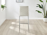 2x Milan Cream Velvet Bar Stools Silver Legs - Milan Velvet bar stool cream (4)_ns.jpg