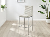 2x Milan Cream Velvet Counter Stools Silver Legs - Milan Velvet bar stool cream (1)_ns.jpg