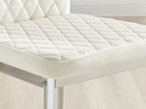 Novara White Marble Black Leg 120cm Round Dining Table & 6 Velvet Milan Chairs - Milan velvet Dining Chairs-cream (8).jpg