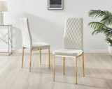 Imperia 6 Black Dining Table and 6 Velvet Milan Gold Leg Chairs - Milan velvet Dining Chairs-cream gold (2).jpg
