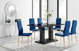 Imperia 6 Black Dining Table and 6 Velvet Milan Gold Leg Chairs - imperia-6-black-high-gloss-rectangle-dining-table-6-navy-velvet-milan-gold-chairs-set.jpg