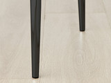 Novara Grey Concrete Effect 120cm Round Dining Table & 6 Velvet Milan Black Leg Chairs - Milan velvet Dining Chairs black black (9).jpg