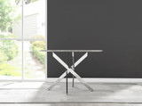 Novara Grey Concrete Effect 120cm Round Dining Table & 6 Velvet Milan Chairs - novara-concrete-120-silver-chrome-modern-round-dining-table-7.jpg