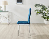 Novara Grey Concrete Effect 120cm Round Dining Table & 6 Velvet Milan Chairs - Milan velvet Dining Chairs-navy (3).jpg