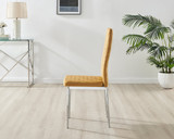 Novara Grey Concrete Effect 120cm Round Dining Table & 6 Velvet Milan Chairs - Milan velvet Dining Chairs-mustard (5).jpg