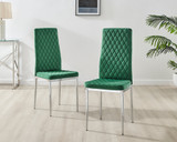 Novara Grey Concrete Effect 120cm Round Dining Table & 4 Velvet Milan Chairs - Milan velvet Dining Chairs-green (5).jpg