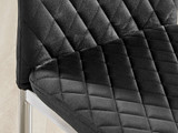 Novara Black Leg 120cm Round Glass Dining Table & 4 Velvet Milan Chairs - Milan velvet Dining Chairs-black (7).jpg