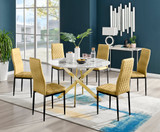 Novara White Marble Gold Leg 120cm Round Dining Table & 6 Velvet Milan Black Leg Chairs - novara-marble-120-gold-chrome-round-dining-table-6-mustard-velvet-milan-black-chairs-set.jpg
