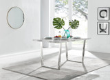 Kylo White Marble Effect Dining Table & 6 Velvet Milan Chairs - kylo-160-marble-silver-modern-rectangular-dining-table-2.jpg