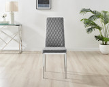 Kylo White Marble Effect Dining Table & 6 Velvet Milan Chairs - Milan velvet Dining Chairs grey (1).jpg