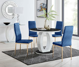Giovani Round Black 100cm Table and 4 Velvet Milan Gold Leg Chairs - giovani-100-black-high-gloss-round-dining-table-4-navy-velvet-milan-gold-chairs-set.jpg