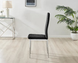 Kylo Brown Wood Effect Dining Table & 6 Velvet Milan Chairs - Milan velvet Dining Chairs-black (2).jpg