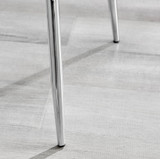 Palma Beige Stone Effect Round Dining Table & 4 Nora Silver Leg Chairs - Nora-Light Grey-Velvet-Silver-Leg-Dining-Chair-5.jpg