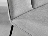 Palma Beige Stone Effect Round Dining Table & 4 Halle Chairs - Halle-Light Grey-Fabric-Black-Leg-Dining-Chair-6.jpg