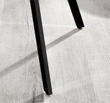 Palma Beige Stone Effect Round Dining Table & 6 Falun Black Leg Chairs - Falun-Dark Grey-Fabric-black-Leg-Dining-Chair-7.jpg