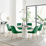 Palma Beige Stone Effect Round Dining Table & 6 Pesaro Gold Leg Chairs - palma-beige-high-gloss-modern-round-dining-table-6-green-velvet-pesaro-gold-chairs-set.jpg