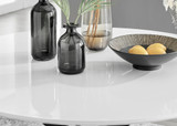 Novara White Gloss Black Leg 120cm Round Dining Table & 6 Velvet Milan Chairs - novara-white-120-black-metal-modern-round-dining-table-3.jpg