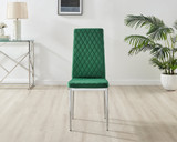 Novara 100cm Round Dining Table and 4 Velvet Milan Chairs - Milan velvet Dining Chairs-green (4).jpg