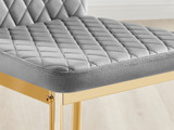 Novara White Gloss Black Leg 120cm Round Dining Table & 4 Velvet Milan Gold Leg Chairs - Milan velvet Dining Chairs grey  gold (8).jpg