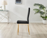Novara White Gloss Black Leg 120cm Round Dining Table & 6 Velvet Milan Gold Leg Chairs - Milan velvet Dining Chairs-black gold (2).jpg