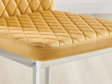 Lira 100 Extending Dining Table and 6 Velvet Milan Chairs - Milan velvet Dining Chairs-mustard (8).jpg