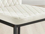 Carson White Marble Effect Dining Table & 4 Velvet Milan Black Leg Chairs - Milan velvet Dining Chairs-cream black (8).jpg
