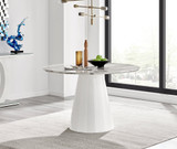 Palma White Marble Effect Round Dining Table & 6 Velvet Milan Gold Leg Chairs - Palma-120-marble-round-dining-table-1.jpg