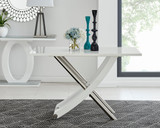 Mayfair 4 Dining Table and 4 Velvet Milan Black Leg Chairs - mayfair-4-seater-high-gloss-modern-rectangle-dining-table-2.jpg