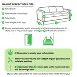 Jolene Emerald Green Velvet 3 Seater Sofa - Sofa.Delivery.Measurement.Guide.png