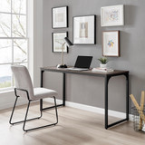 Kendrick Walnut and Black Large Office Desk - Kendrick-Desks-walnut-black-140cm-1.jpg
