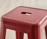 2x Colton Red Metal 'Tolix' Style Bar Stools - Colton stools-Red-3.jpg