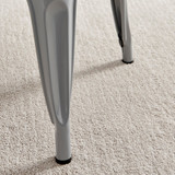 2x Colton Grey 'Tolix' Style Metal Dining Chairs with Arms - Colton.Dining.Chairs.Armed.Grey-9v.jpg