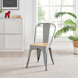2x Colton Grey 'Tolix' Style Metal and Wood Dining Chairs - Colton-Dining-Chairs-Wood-Grey-4v.jpg